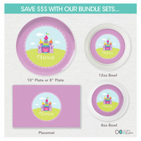 Pretty Heart Castle Kids Placemat