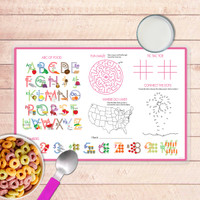 Rainbow Unicorn Kids Placemat
