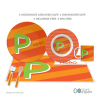 Brilliant Initial Orange Kids Bowl