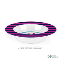 Fun Initials Magenta Kids Bowl