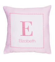 A Shiny Pink Letter Kids Pillows