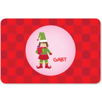 Cute Elf Girl Kids Placemat