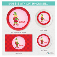 Cute Elf Girl Kids Placemat