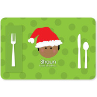 Santa's Hat Boy Kids Placemat