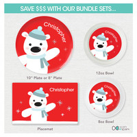 Cute Polar Bear Kids Placemat
