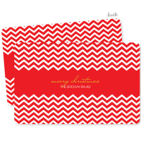 Fancy Red Zig Zags Holiday Placemat