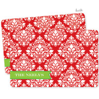 Red Damask Wonder Holiday Placemat