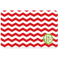 Chevron and Initials Holiday Placemat