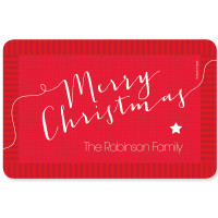 Merry Christmas Message Holiday Placemat