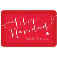Mensaje de Feliz Navidad Holiday Placemat