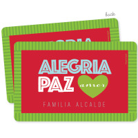 Alegria, Paz y Amor Holiday Placemat