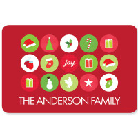 Christmas Symbols Holiday Placemat