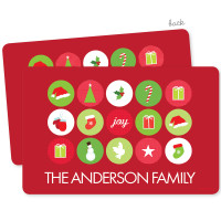 Christmas Symbols Holiday Placemat