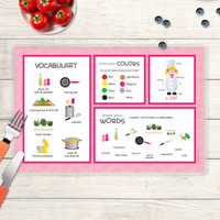 A Girl Chef's Taste Kids Placemat