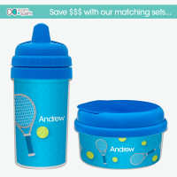 Kids Sippy Cups with Tennis Design