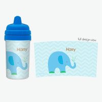 Elephant Personalized Toddler Sippy Cups