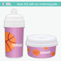 Basketball Fan Personalized Kids Sippy Cups