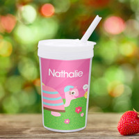 Turtle and Happy Bird Custom Kids Cups