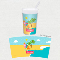 Fun at the Beach Toddler Cup