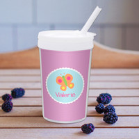 Sweet Butterfly Personalized Kids Cups