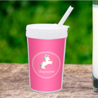 Playful Pony Personalized Kids Cups