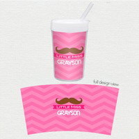 Little Miss Mustache Toddler Cup