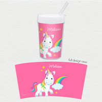 Rainbow Unicorn Toddler Cup