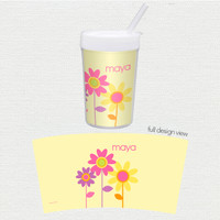 Three Spring Blooms Toddler Cup