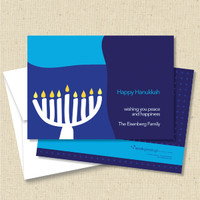 Front and back (optional) with white envelope