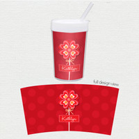 Lovely Heart Flower Toddler Cup