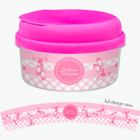 My Ballerina Shoes Snack Bowls With Lids