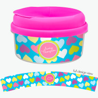 Happy Hearts Snack Bowls With Lids