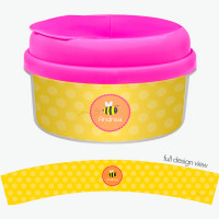 Fly Little Bee Customized Snack Bowl