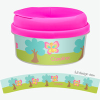 Cute And Sweet Butterfly Personalized Snack Bowls