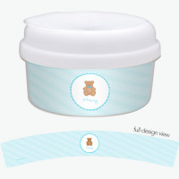 Cute Blue Teddy Bear Snack Bowl