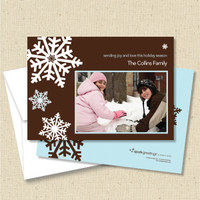 Front and back (optional) with white envelope