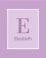 A Shiny Purple Letter Kids Wall Art