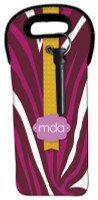 Purple Zebralicious Wine Tote