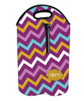 Simply Purple Chevrons Wine Tote