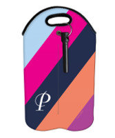 Simply My Initial (Pink) Wine Tote