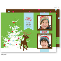 photo personalized christmas cards | Rudolph In The Snow Christmas Photo Cards by Spark & Spark