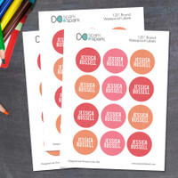 Linen Girl Shades - Pink Waterproof Labels for Kids