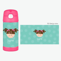 Aqua Just Like Me Personalized Thermos For Kids