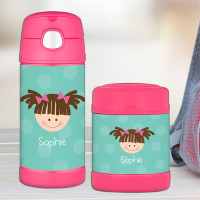 Aqua Just Like Me Personalized Thermos For Kids