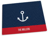 Small White Anchor Cutting Board