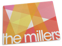 Orange Modern Traces Cutting Board