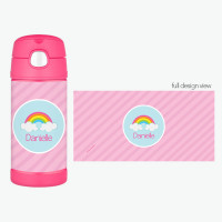Rainbow In The Sky Personalized Thermos For Kids