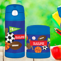 My Love for Sports Thermos Bottle