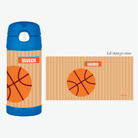 Basketball Fan Boy Thermos Bottle