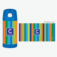 Bold Stripes Thermos Bottle